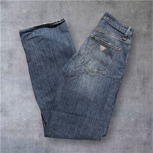 Guess Women’s Faded Blue Straight-Leg Jeans